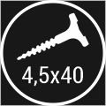 Skrutka 4,5x40