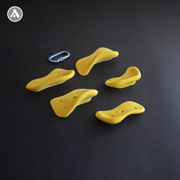 Detail of set Corals 5 with 5 pcs of holds, Anatomic Climbing Holds