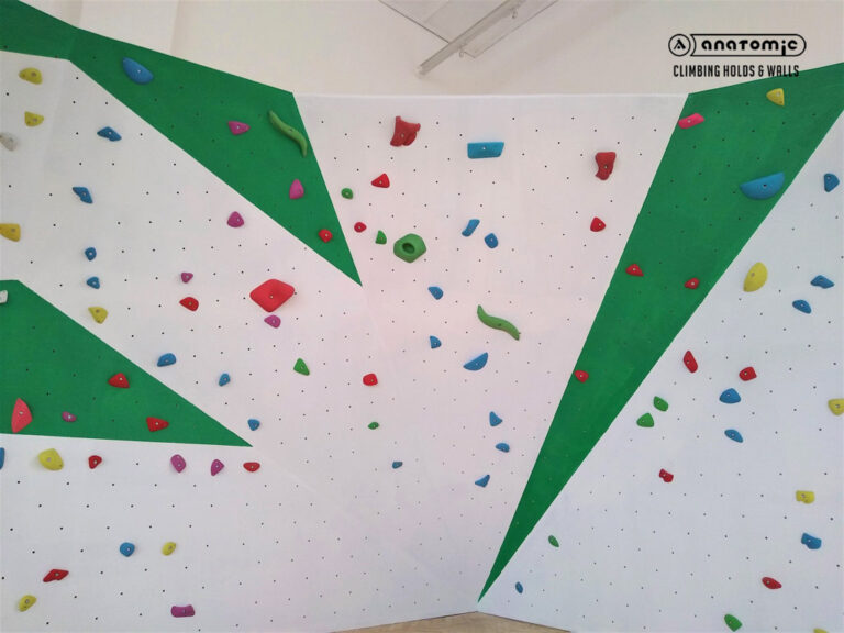 Climbing wall at the elementary school in Liptovský Ján